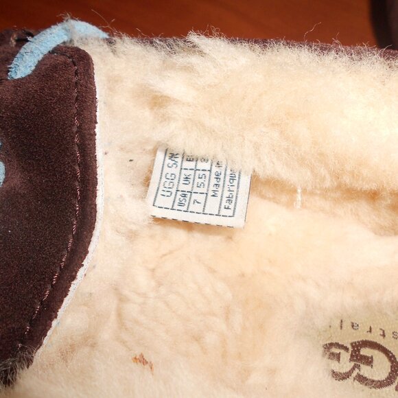 UGG 5612 DAKOTA MOCCASINS SLIPPERS CHOCOLATE BROWN SUEDE US WOMEN'S 7 - Picture 5 of 8